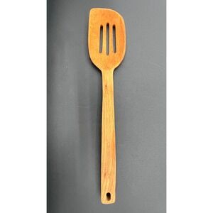 Calphalon‎ Wooden Slotted Spoon Spatula Turner Kitchen Utensil 13.25" Farmhouse